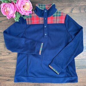 Crown & Ivy fleece snap pullover, size S